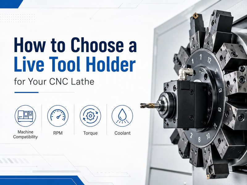 How to Choose a Live Tool Holder for Your CNC Lathe: Machine Compatibility, RPM, Torque, and Coolant